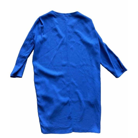 MOSSIMO DUTTI Women's Blue Dress Size 6 Sheath 3/4 Sleeves ASO Kate Middleton - Picture 5 of 8